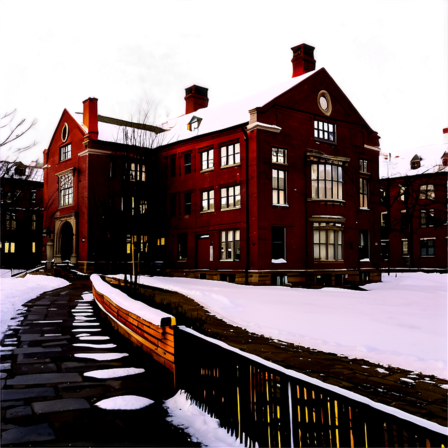 Brown University Winter Scene Png Cvy PNG image