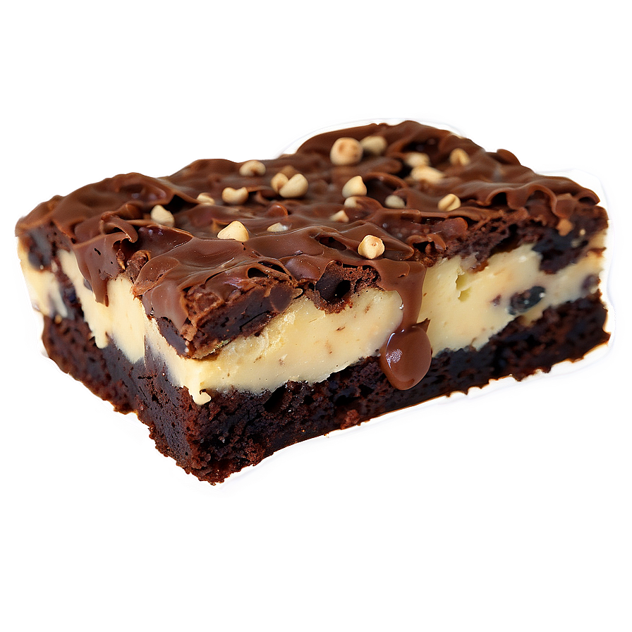 Brownie With Cookie Dough Png Avi PNG image