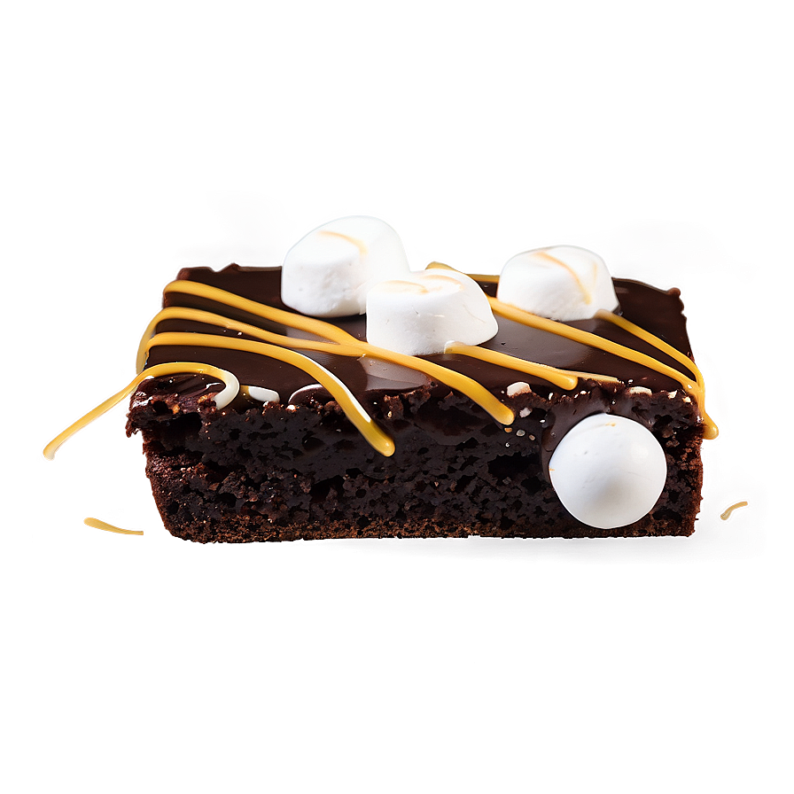 Brownie With Marshmallow Topping Png 06122024 PNG image