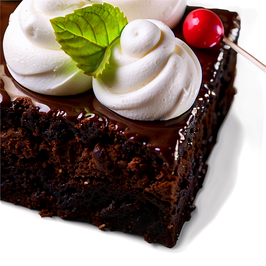 Brownie With Marshmallow Topping Png 10 PNG image