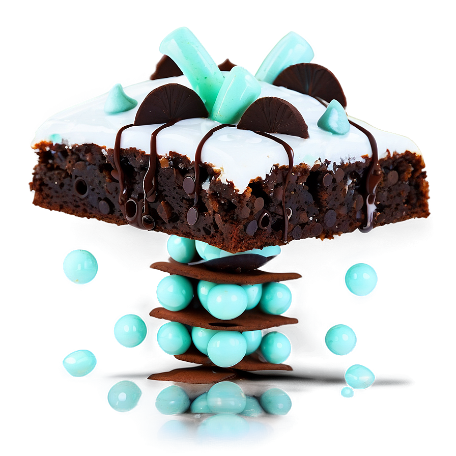 Brownie With Mint Chips Png 06122024 PNG image