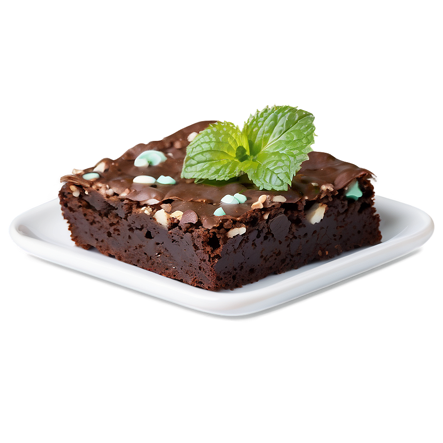 Brownie With Mint Chips Png Wtr16 PNG image