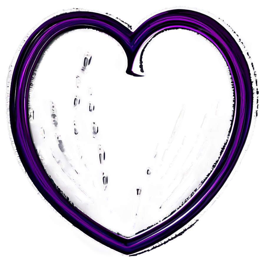 Brush Stroke Heart Line Png Snl61 PNG image