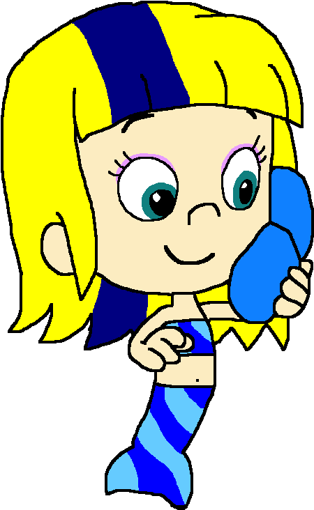 Bubble Guppies Character Oona Fanart PNG image