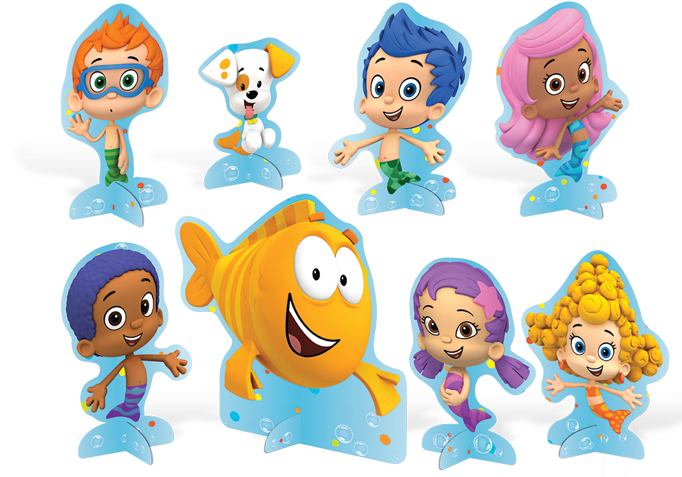 Bubble Guppies Characters Splash PNG image