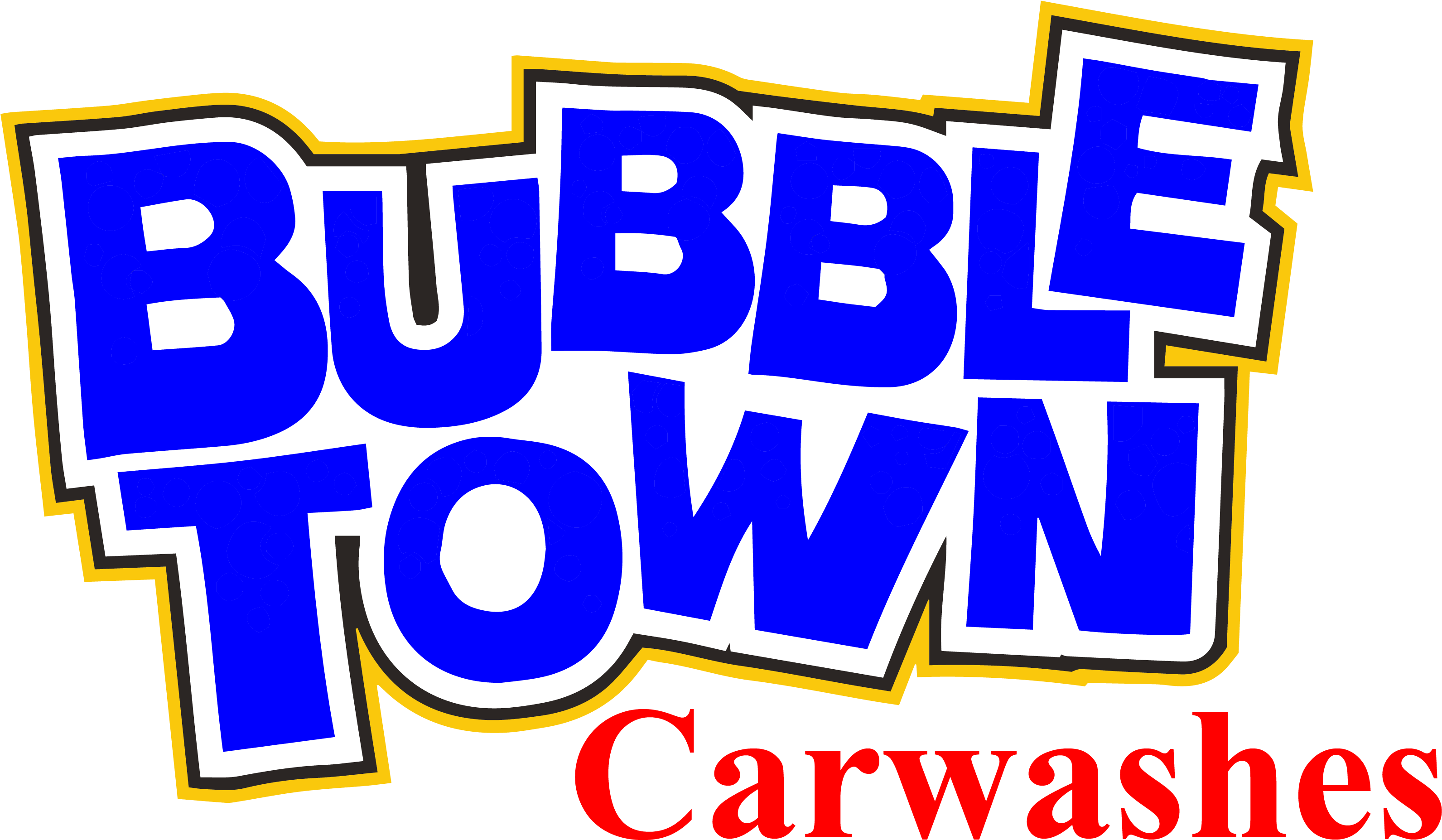 Bubble Town Car Washes Logo PNG image