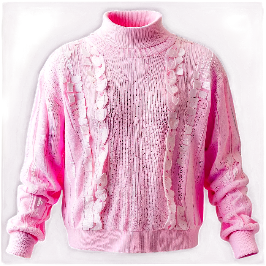 Bubblegum Pink Sweater Png 06292024 PNG image