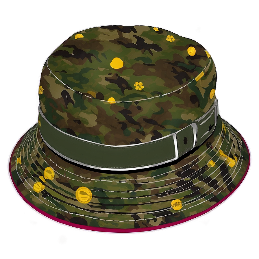 Bucket Hat With Patches Png 42 PNG image