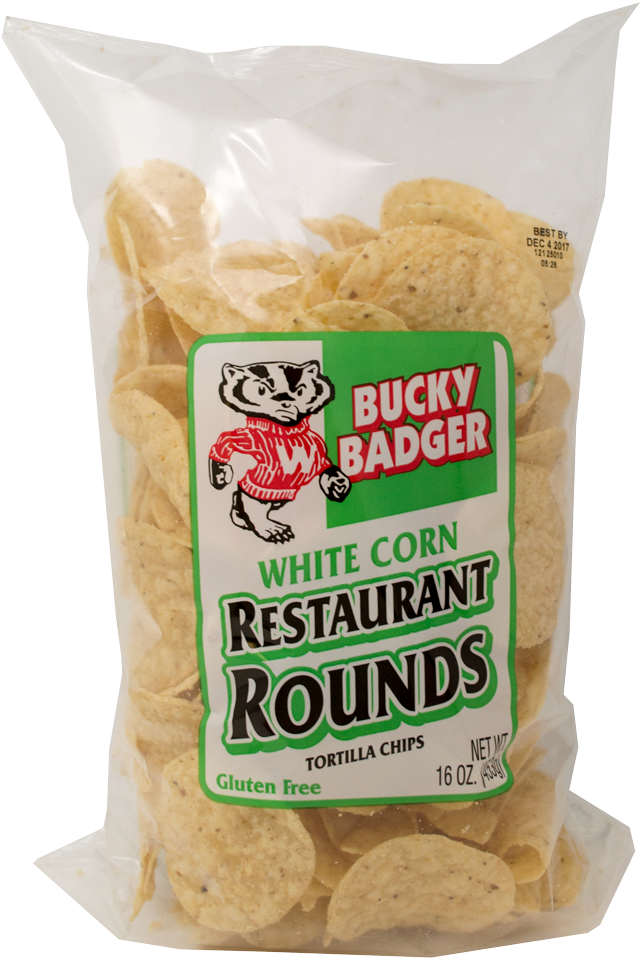 Bucky Badger Corn Chips PNG image