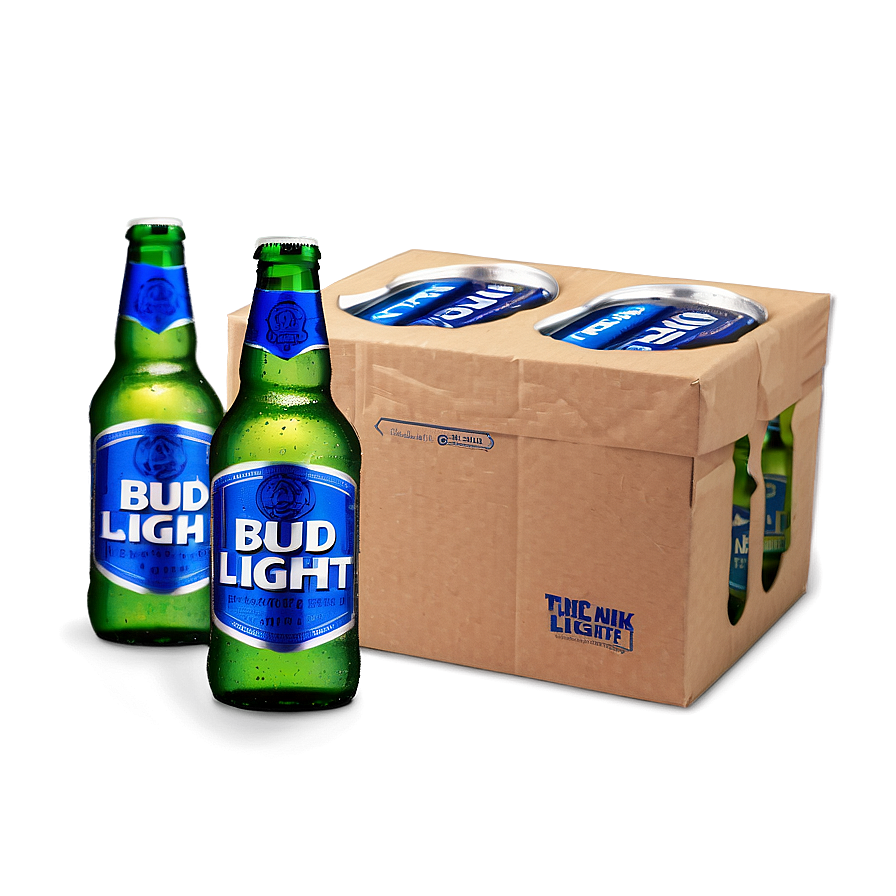 Bud Light 6 Pack Png 05232024 PNG image