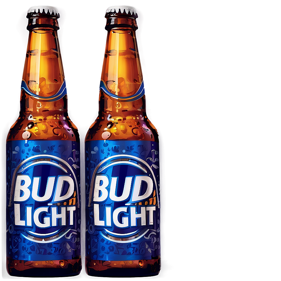 Bud Light Bottle Vector Png 06272024 PNG image