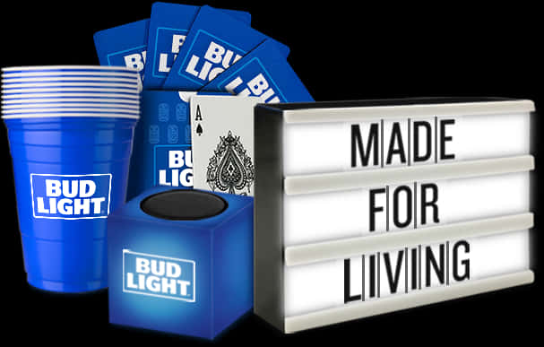 Bud Light Branded Merchandise PNG image