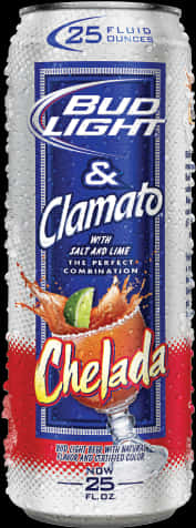 Bud Light Clamato Chelada Can PNG image