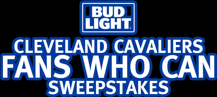 Bud Light Cleveland Cavaliers Fans Sweepstakes PNG image