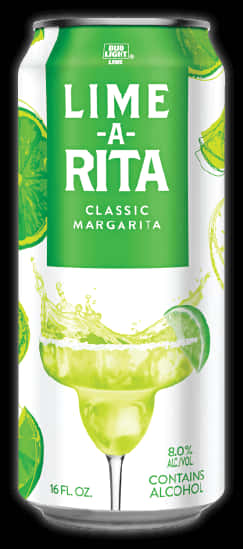 Bud Light Lime A Rita Can PNG image