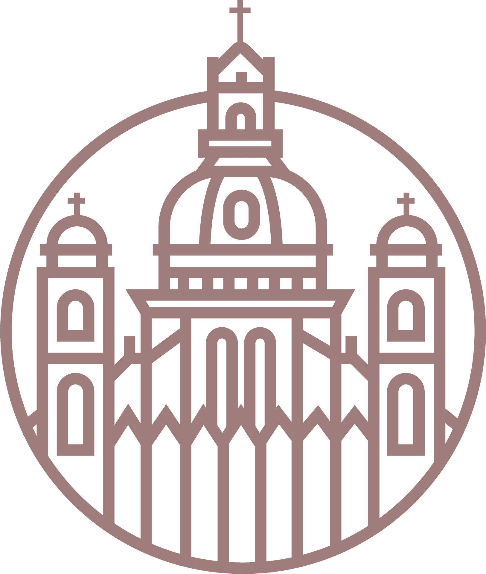 Budapest Saint Stephens Basilica Outline PNG image