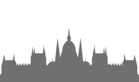 Budapest Skyline Silhouette PNG image