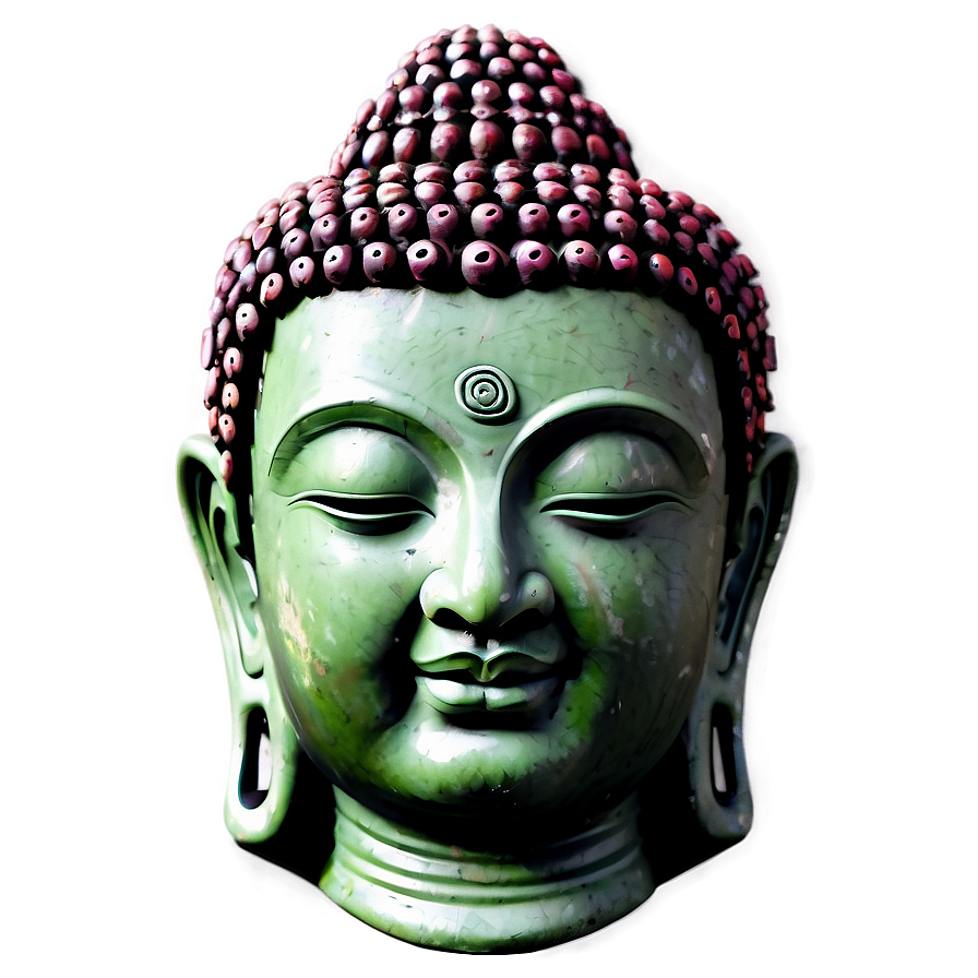 Buddha Head Statue Png 3 PNG image