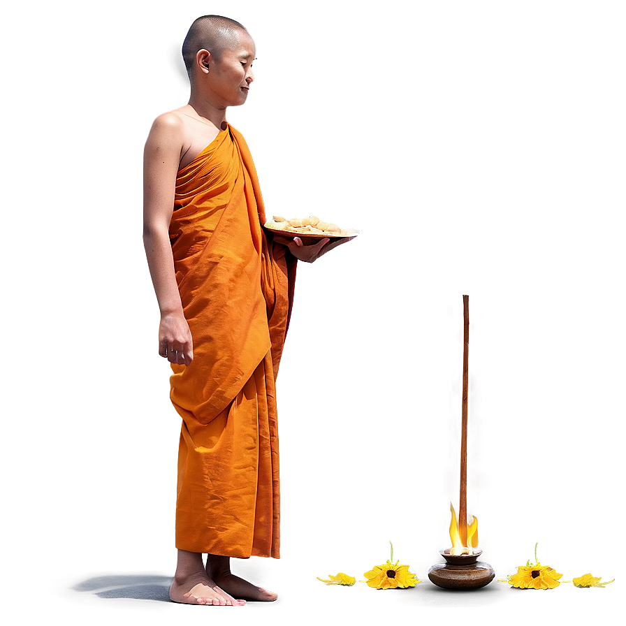 Buddhist Monk Daily Life Png Geo PNG image