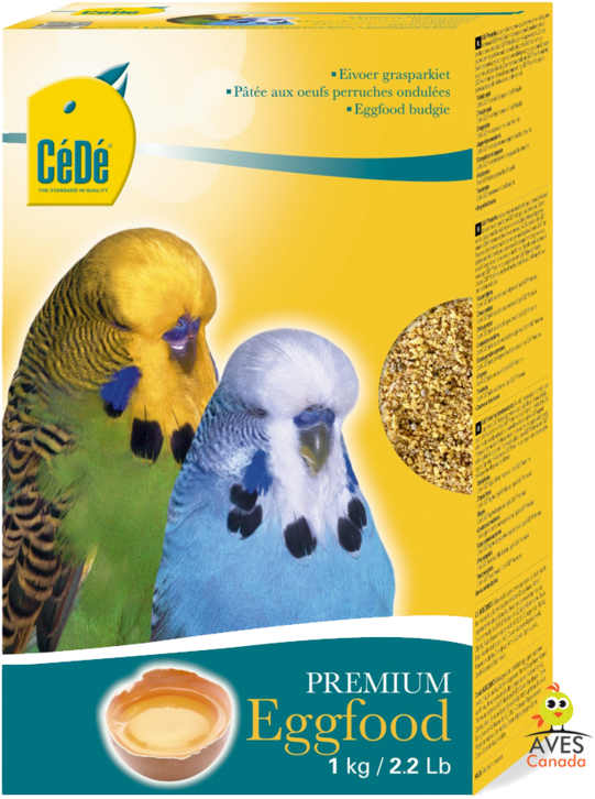 Budgie Eggfood Packaging Design PNG image