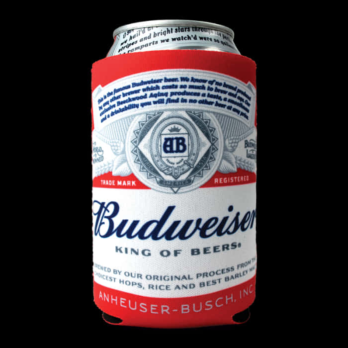 Budweiser Beer Can Design PNG image