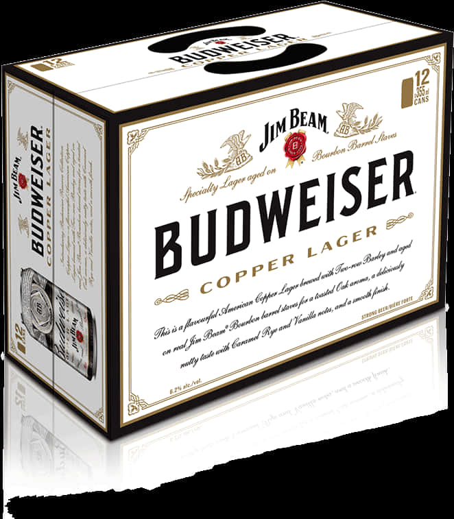 Budweiser Copper Lager Box PNG image