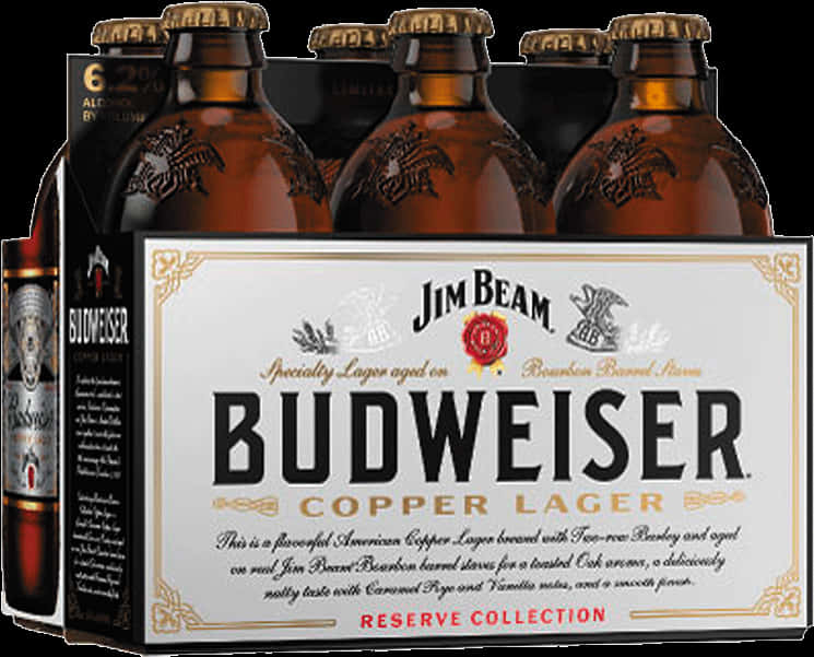 Budweiser Copper Lager Jim Beam Collaboration PNG image