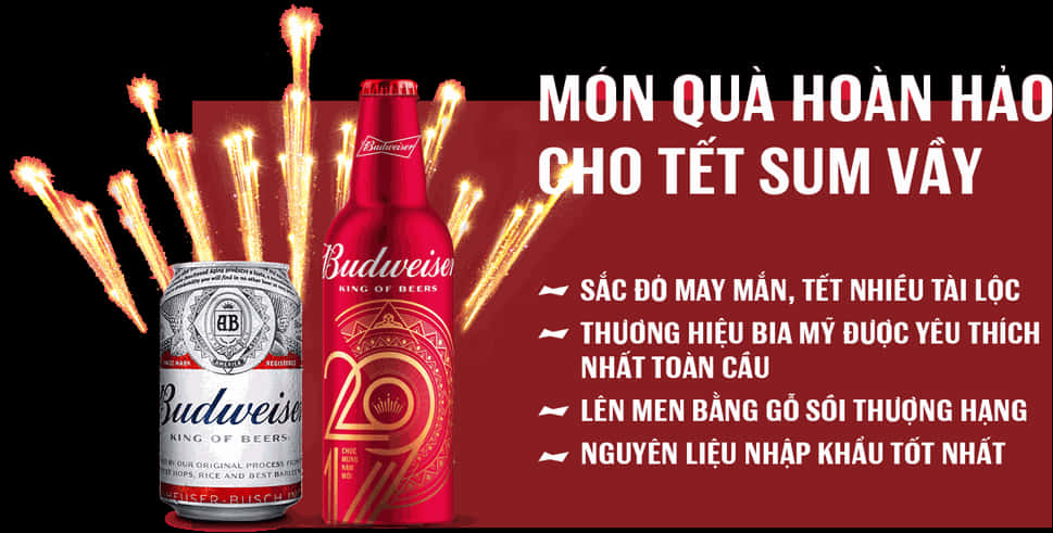 Budweiser Tet Celebration Promotion PNG image