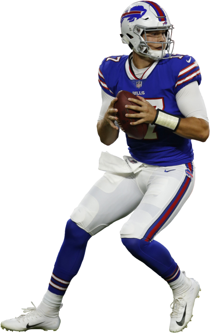 Buffalo Bills Quarterback Action Pose PNG image