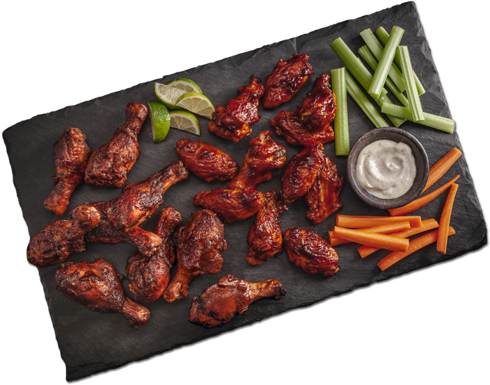 Buffalo Chicken Wings Platter PNG image