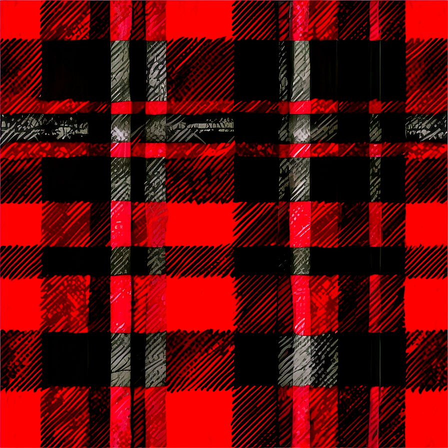 Buffalo Plaid Greeting Card Png 06262024 PNG image