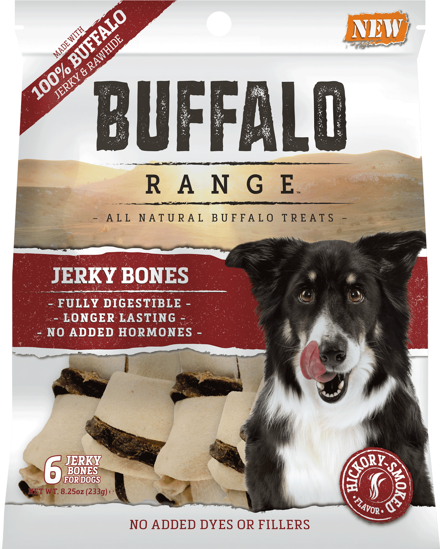 Buffalo Range Dog Treats Package PNG image