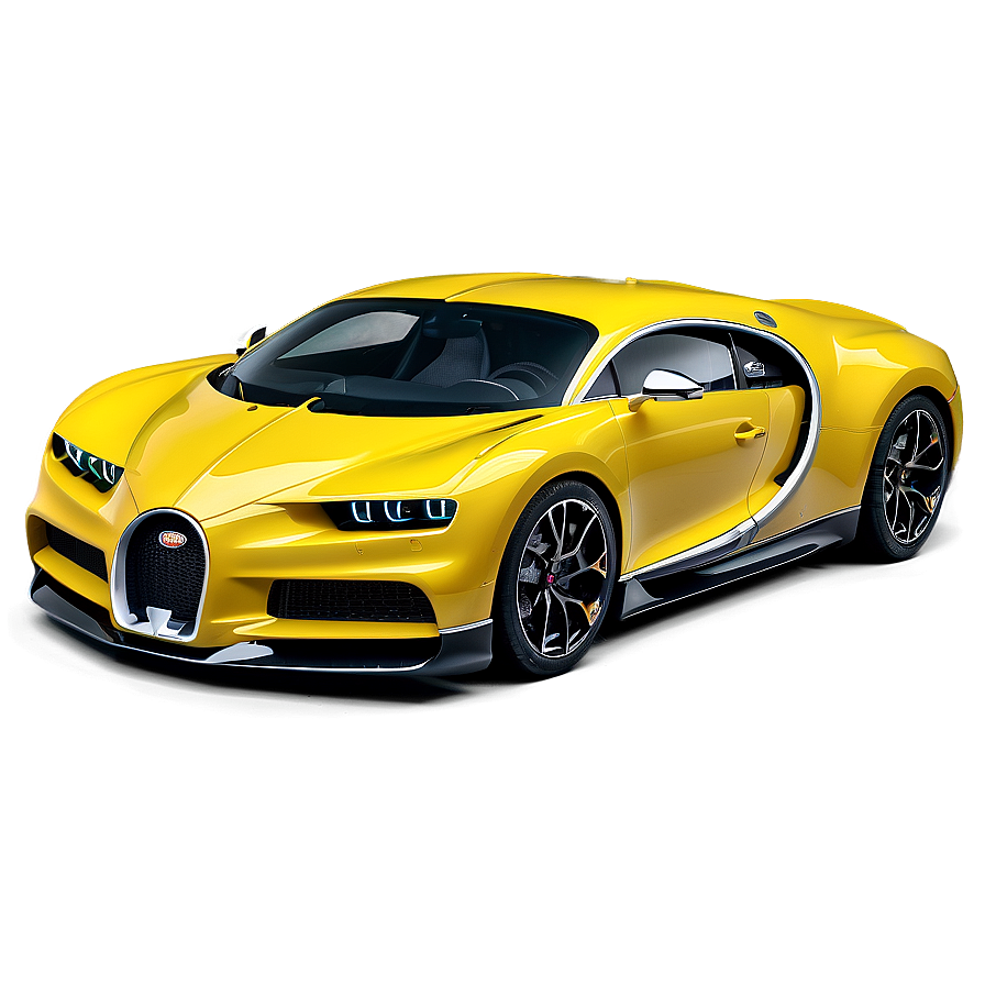 Bugatti Chiron Yellow And Black Png Pvr30 PNG image