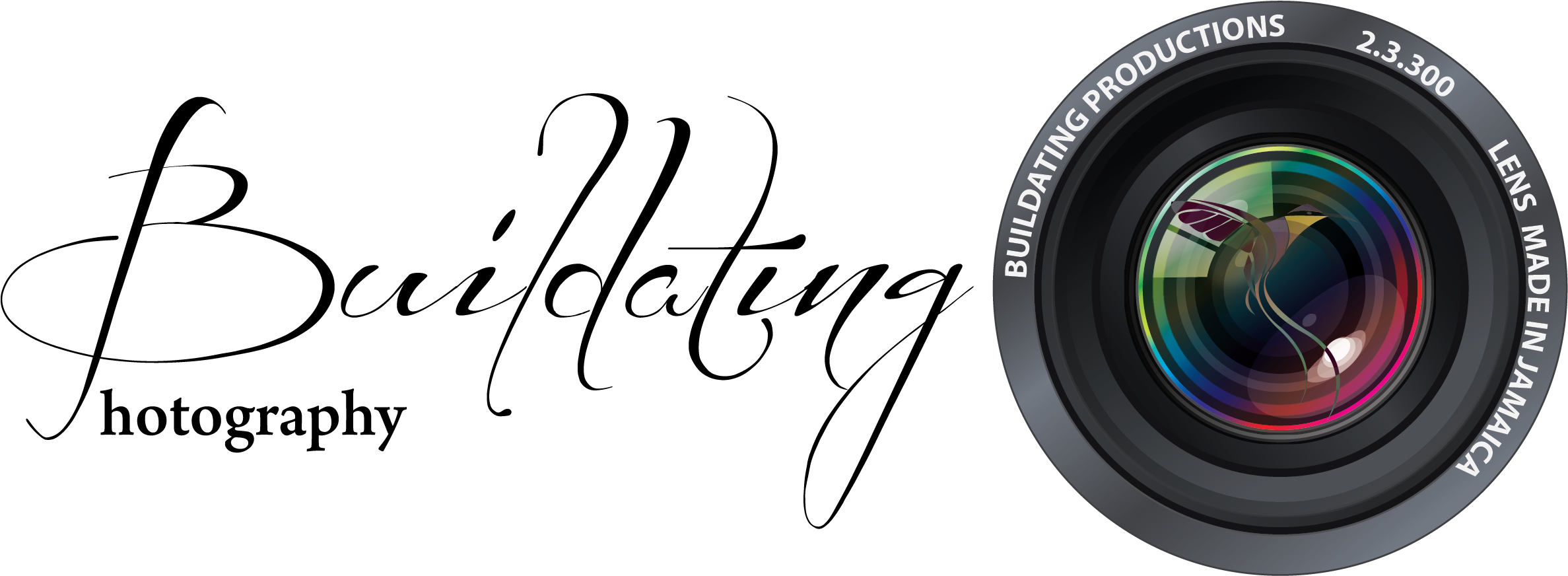 Buildating Photography Logowith Camera Lens PNG image