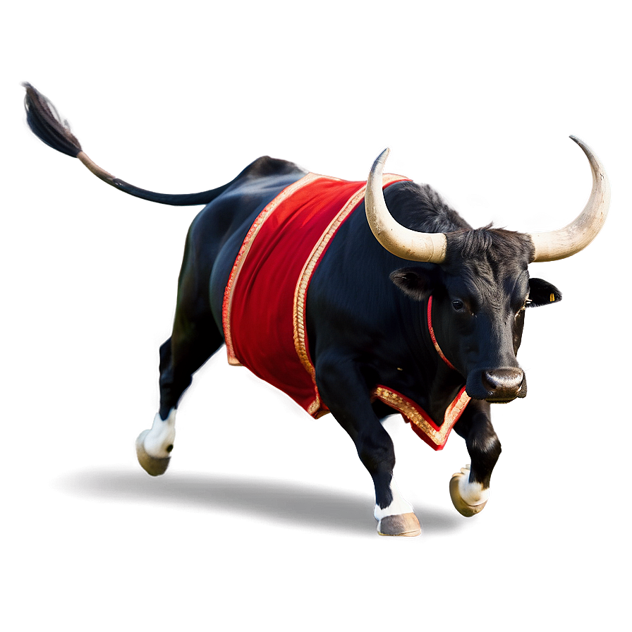 Bull Charging Matador Png 05242024 PNG image