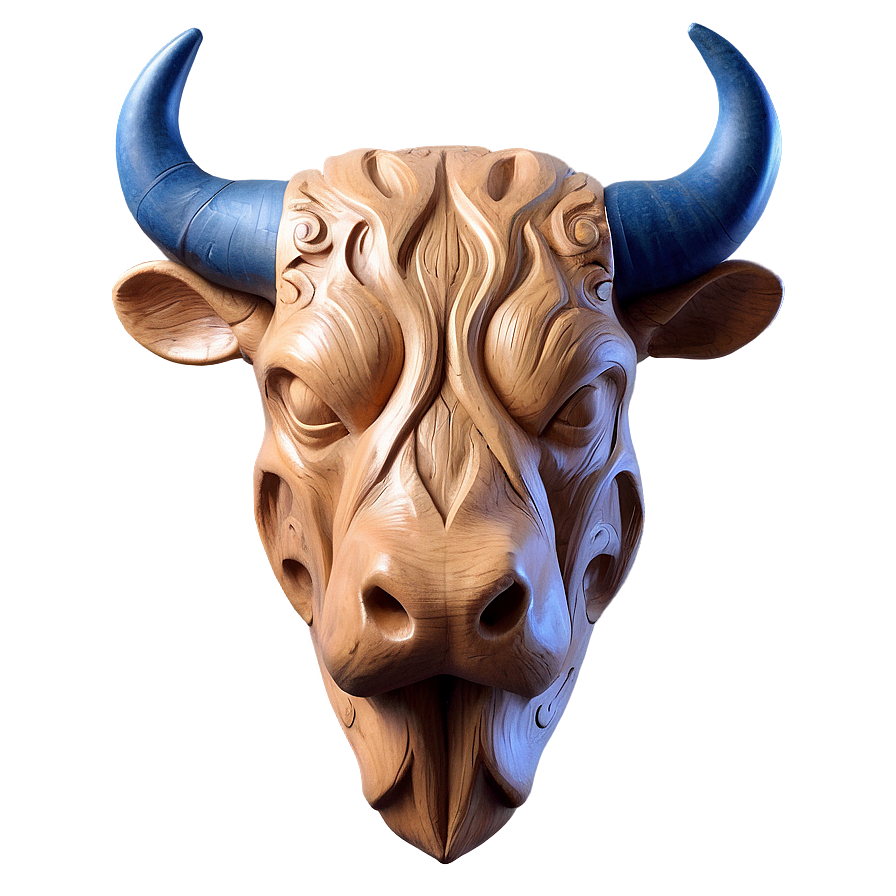 Bull Head Carving Png 90 PNG image