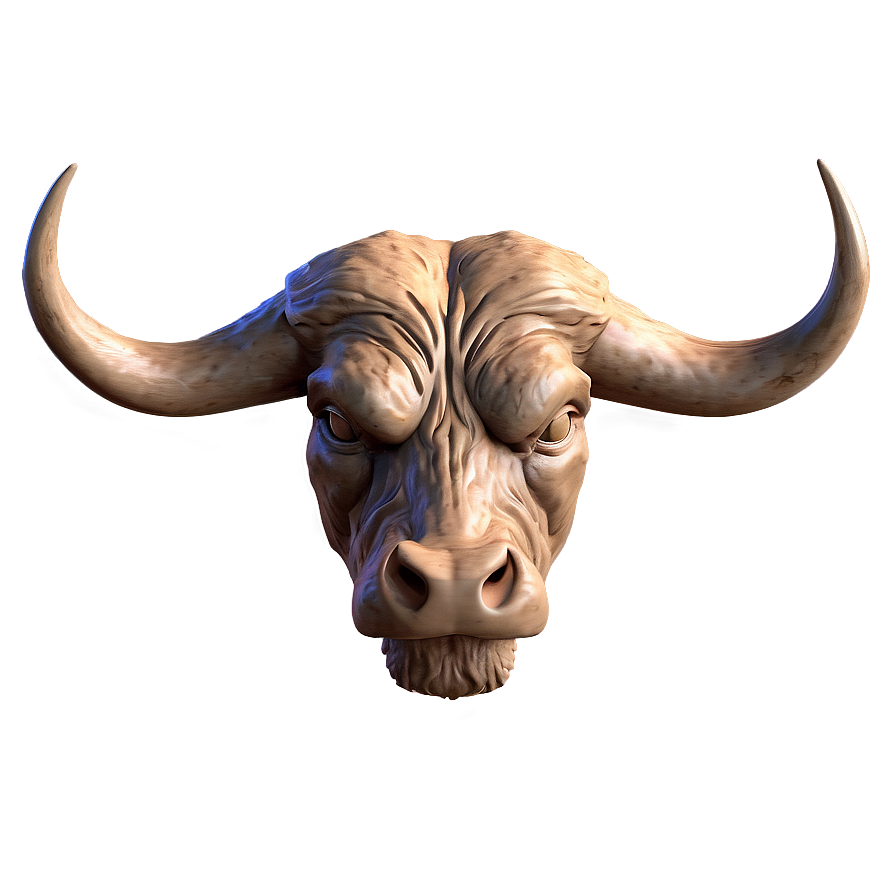 Bull Head In Color Png Fll PNG image