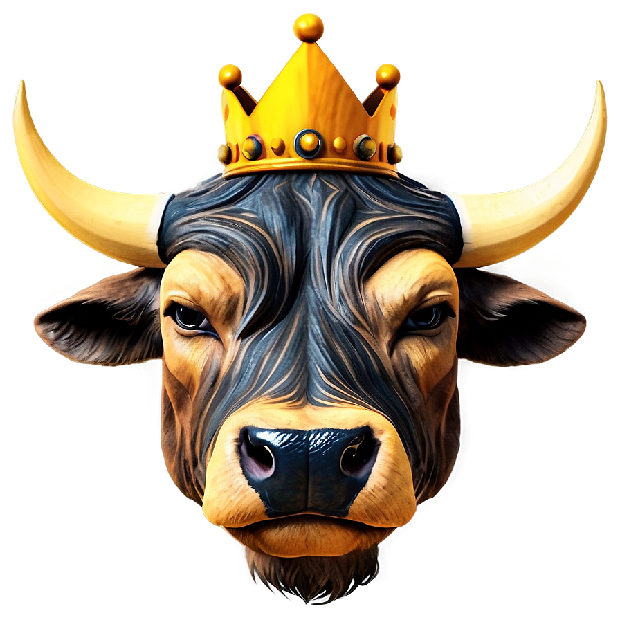 Bull Head With Crown Png 70 PNG image