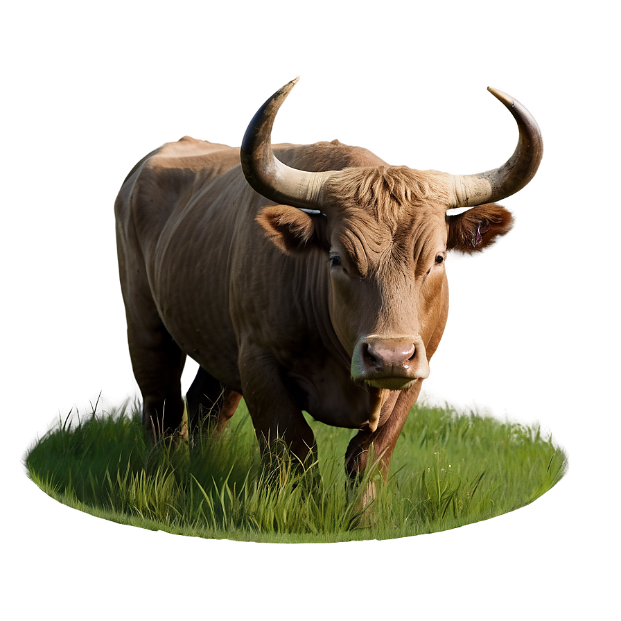 Bull In Field Png 05242024 PNG image