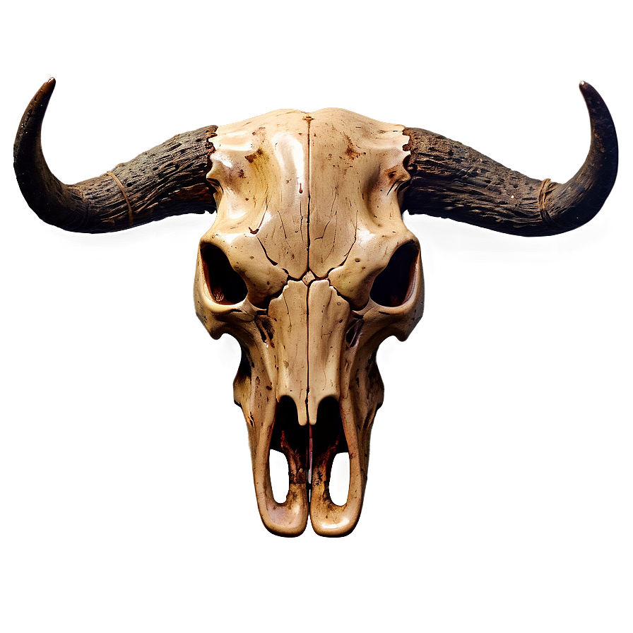 Bull Skull On Wood Texture Png 51 PNG image