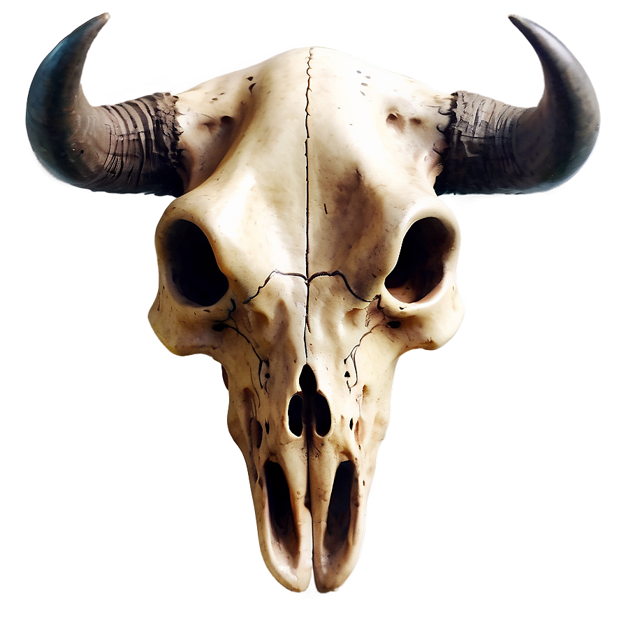 Bull Skull Tattoo Style Png 06122024 PNG image