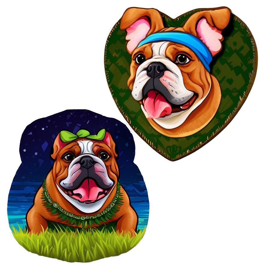 Bulldog Family Moments Png Xmt20 PNG image