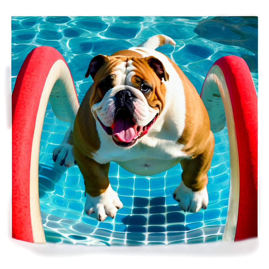 Bulldogs In A Pool Party Png 41 PNG image