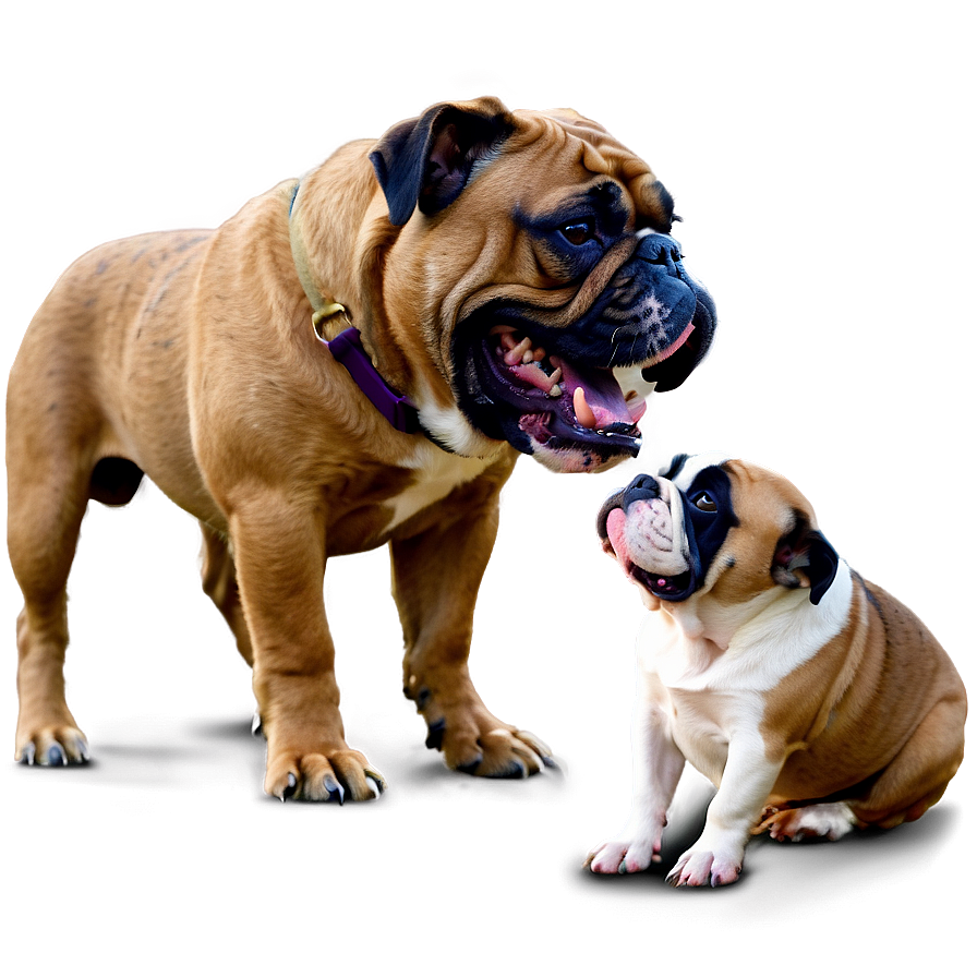 Bulldogs Meeting New Animals Png 44 PNG image