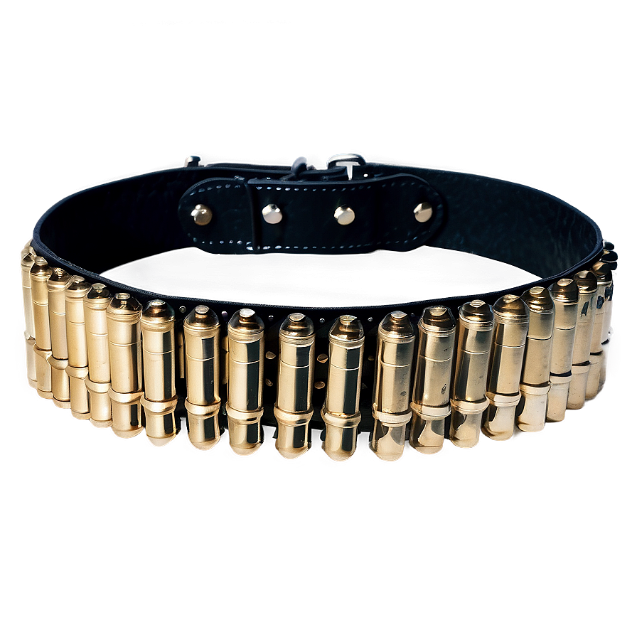 Bullet Belt With Buckle Png 06272024 PNG image