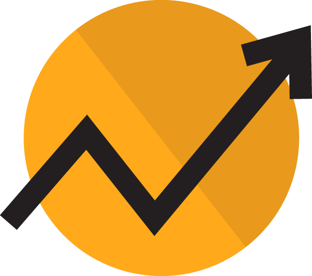 Bullish Stock Market Graph Icon PNG image