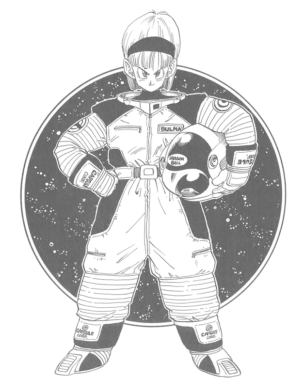 Bulmain Space Suit Dragon Ball PNG image