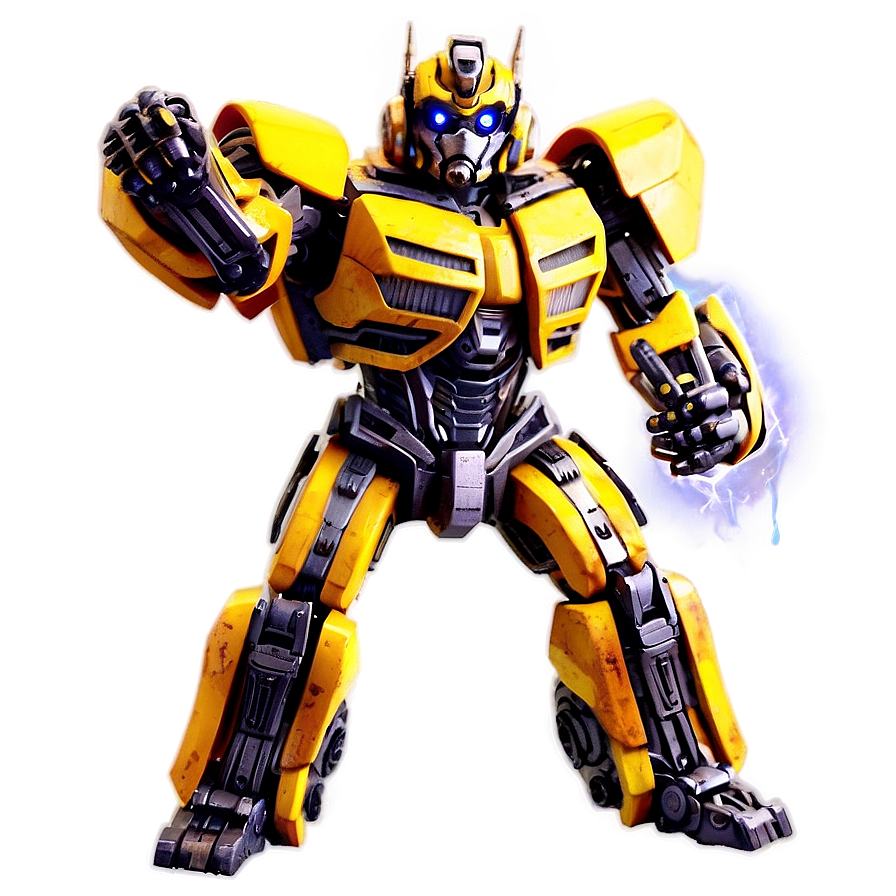 Bumblebee Transformer In Action Png Mns5 PNG image