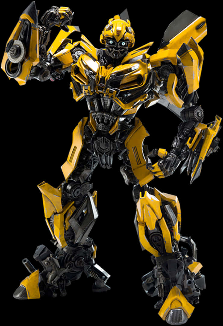 Bumblebee Transformers Autobot Standing PNG image