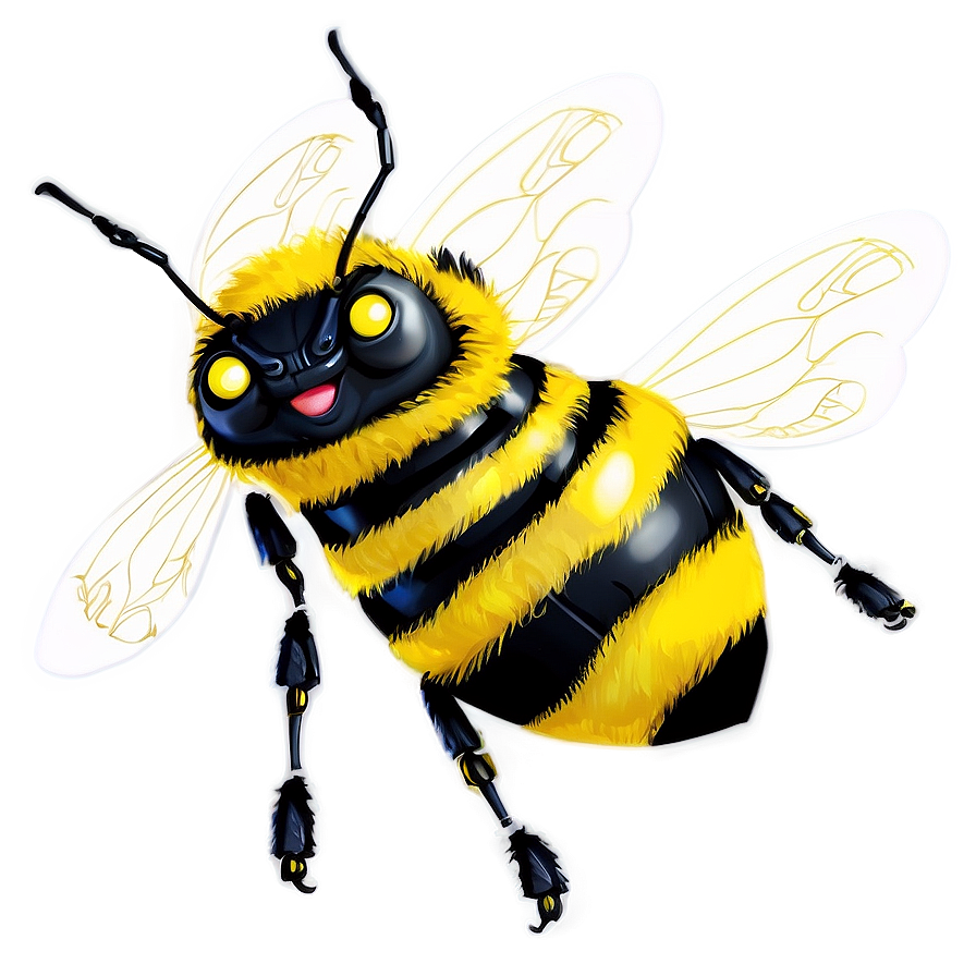 Bumblebee With Wings Spread Png 05252024 PNG image